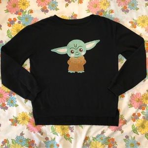 Star Wars Grogu black sweatshirt